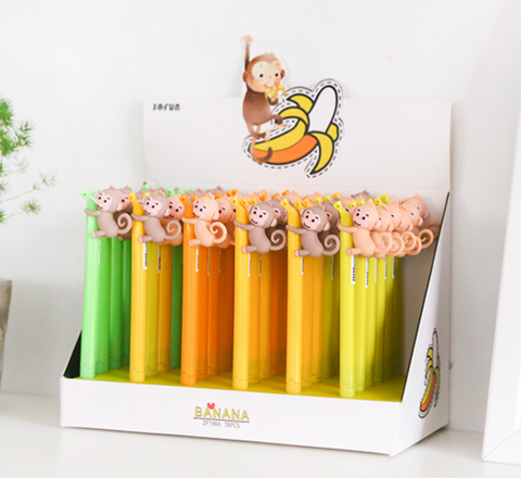 Monkey Gel Ink Pen Black 0.38mm