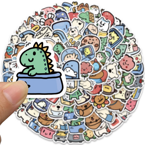 Polarbear Friends Vinyl Sticker 100pc