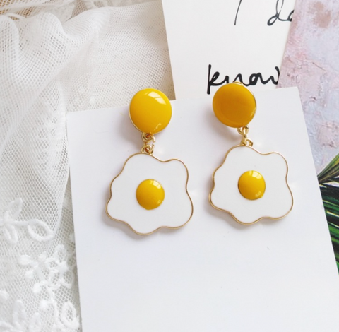 Scrambled Egg Earrings