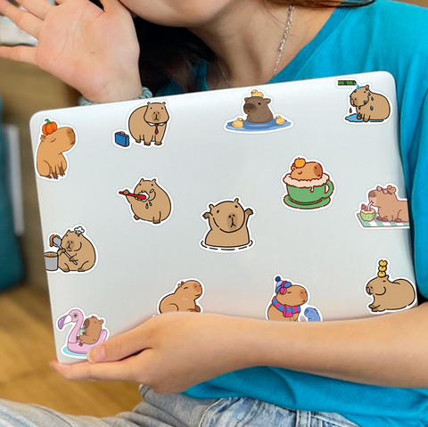 Capybara Vinyl Sticker 50pc