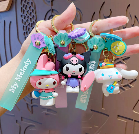 Beach Sanrio Keychain