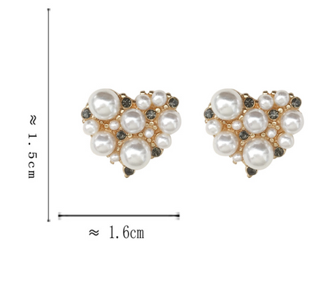 Pearl Heart Earring