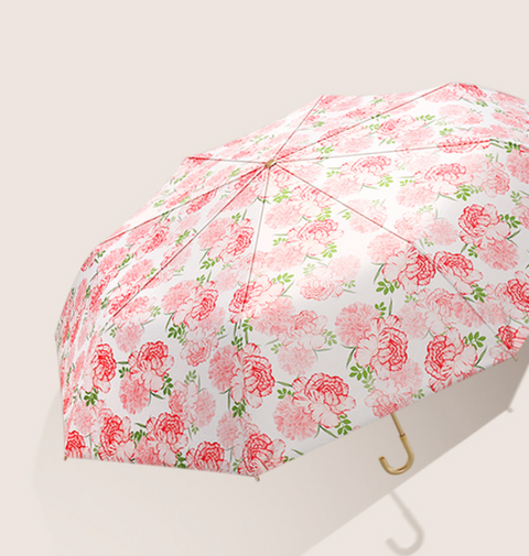 21" 8 Bone Curve Handle Foldable Umbrella
