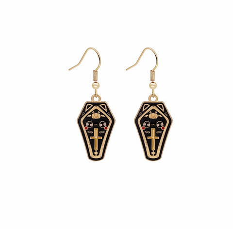 Kitty Coffin Earring