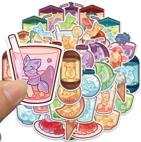 Drink Fox Vinyl Sticker 40pc