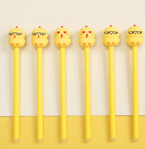 Suspicious Chick Gel Ink Pen Black 0.5mm
