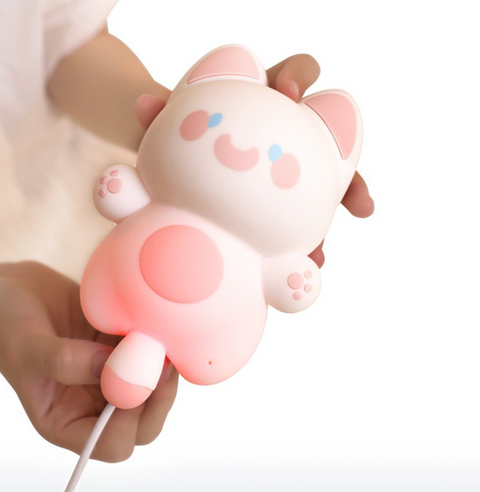 Screaming Cat Nightlight- Pink