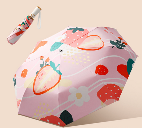 21" 8 Bone Automatic Colorful Umbrella