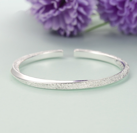 Matte Silver Bracelet