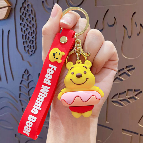 Winnie the Pooh Eats Keychain