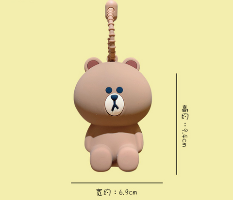 Line Friends Mini Pouch Storage Keychain