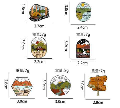 Nature Travel Pin