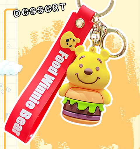 Winnie the Pooh Eats Keychain