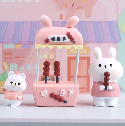 Bear Doughnut Shop Blind Box Statue