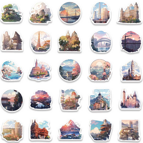Animation Palace Vinyl Stickers 50pc
