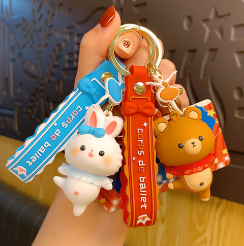 Ballet Animals Keychain