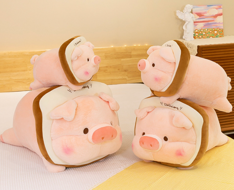 Delicious Piggy Toast Plush 35cm