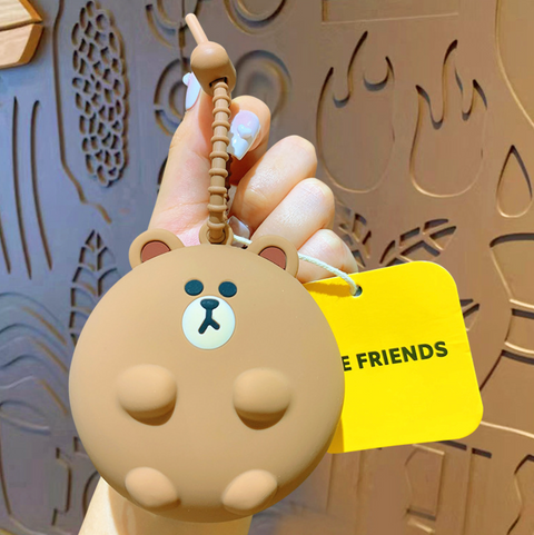Line Friends Mini Pouch Storage Keychain