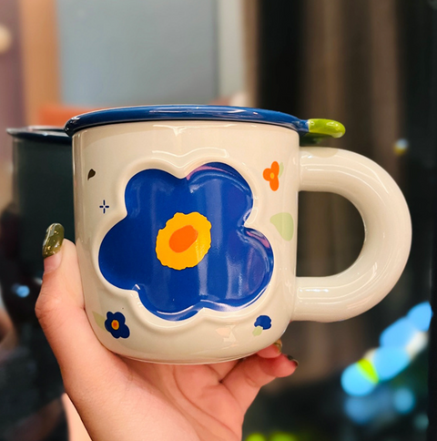 Bright Poppy Ceramic Mug