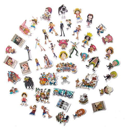 One Piece Waterproof Stickers 50pc