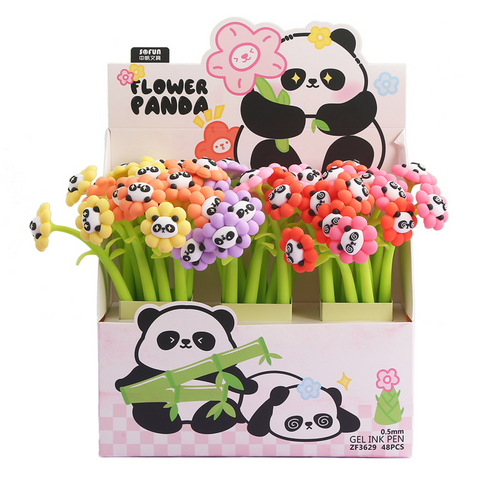 Flower Panda Gel Ink Pen Black 0.5mm