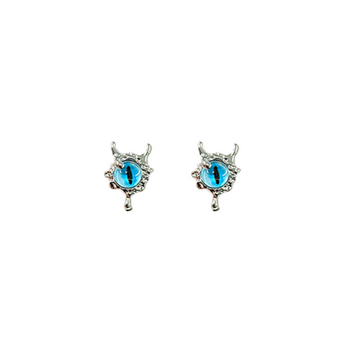 Blue Monster Eye Stud Earring