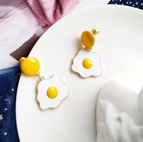 Scrambled Egg Earrings