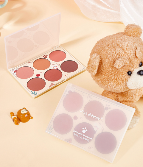 Kiss Beauty Six Color Blush Palette