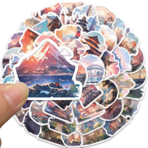 Animation Palace Vinyl Stickers 50pc