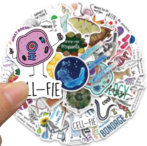 Biology 1 Vinyl Stickers 50pc