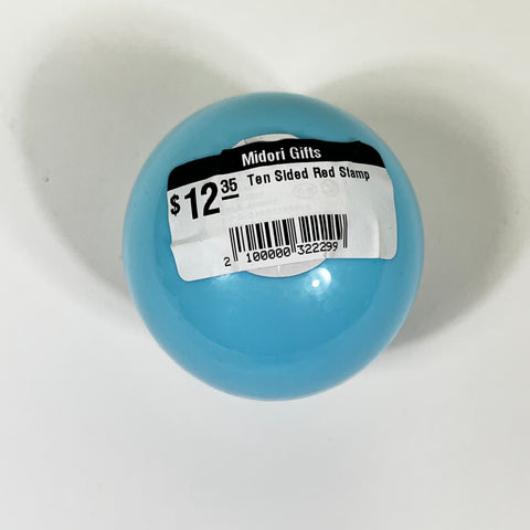Ten Sided Red Stamp