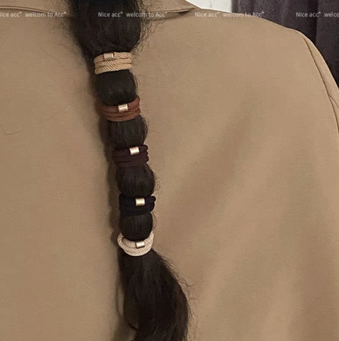 Gold Accent Hair Tie Bundle