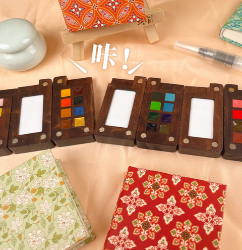 Feile Mini Walnut Wooden Box - 8 Color