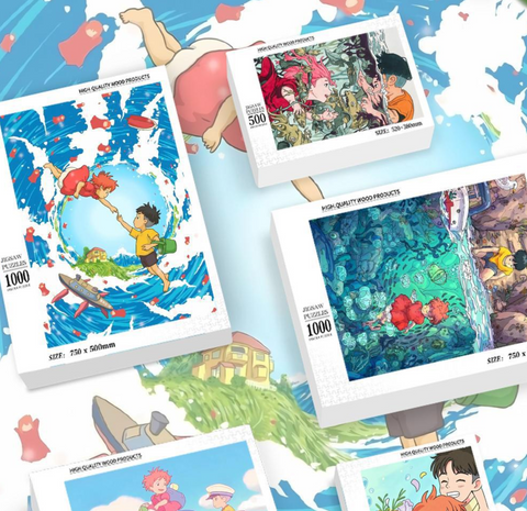 Ponyo and Sosuke Jigsaw Puzzle 1000pc