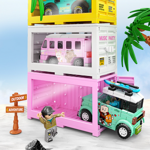 Famous Car Building Blocks