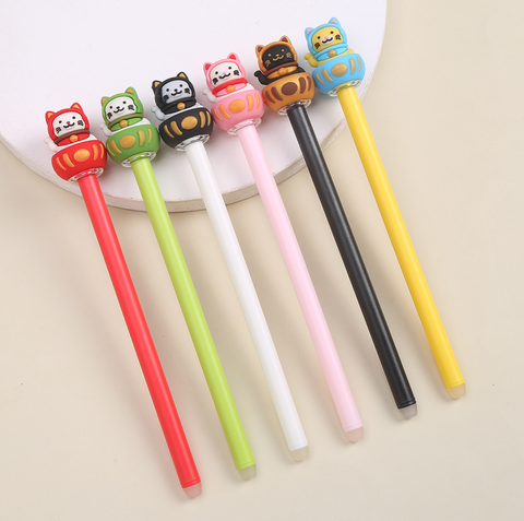Lucky Cat Gel Ink Pen Black 0.5mmm