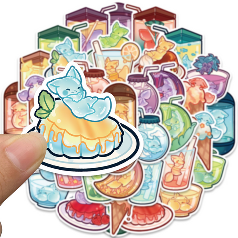 Drink Fox Vinyl Sticker 40pc