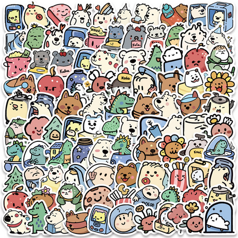 Polarbear Friends Vinyl Sticker 100pc