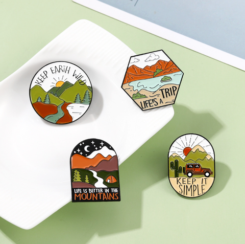 Nature Travel Pin