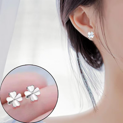 Sterling Silver Clover Earring