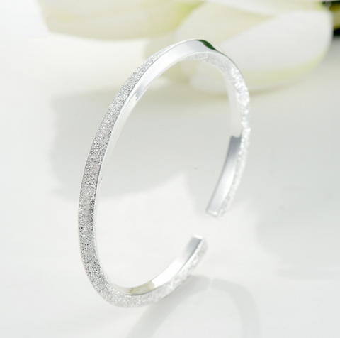 Matte Silver Bracelet