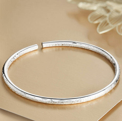 Silver Bohemian Cuff Bracelet