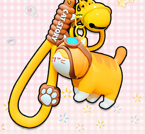Cat Story Keychain