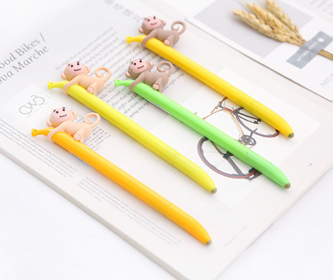 Monkey Gel Ink Pen Black 0.38mm