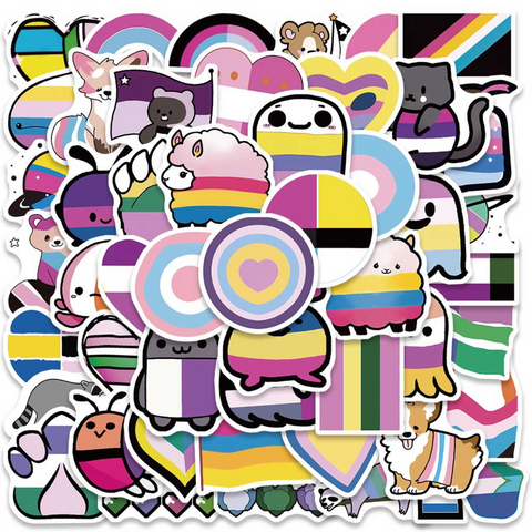 Pride Vinyl Stickers 50pc