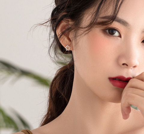 Studded Flower Earring