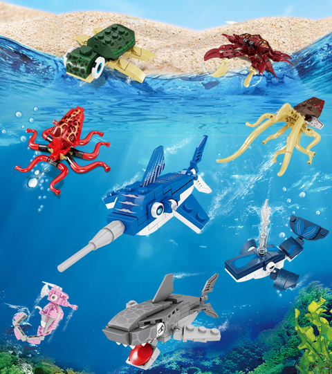 Kaizhi Sea Animals Series Building Blocks Ocean 3