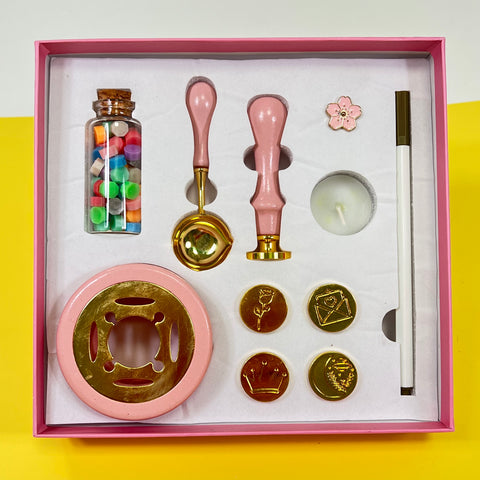 Blue and Pink Wax Seal Set