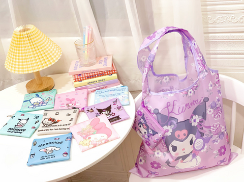 Sanrio Compact Zipper Shopping Bag