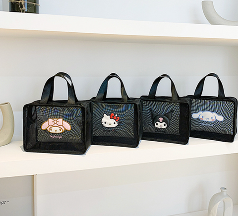 Sanrio Black Mesh Top Carry Case